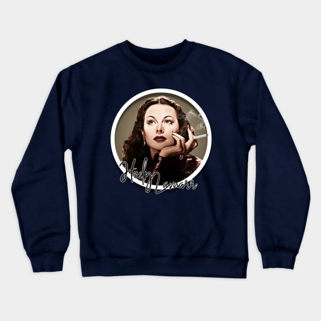 Hedy Lamarr Crewneck Sweatshirt by Indecent Designs